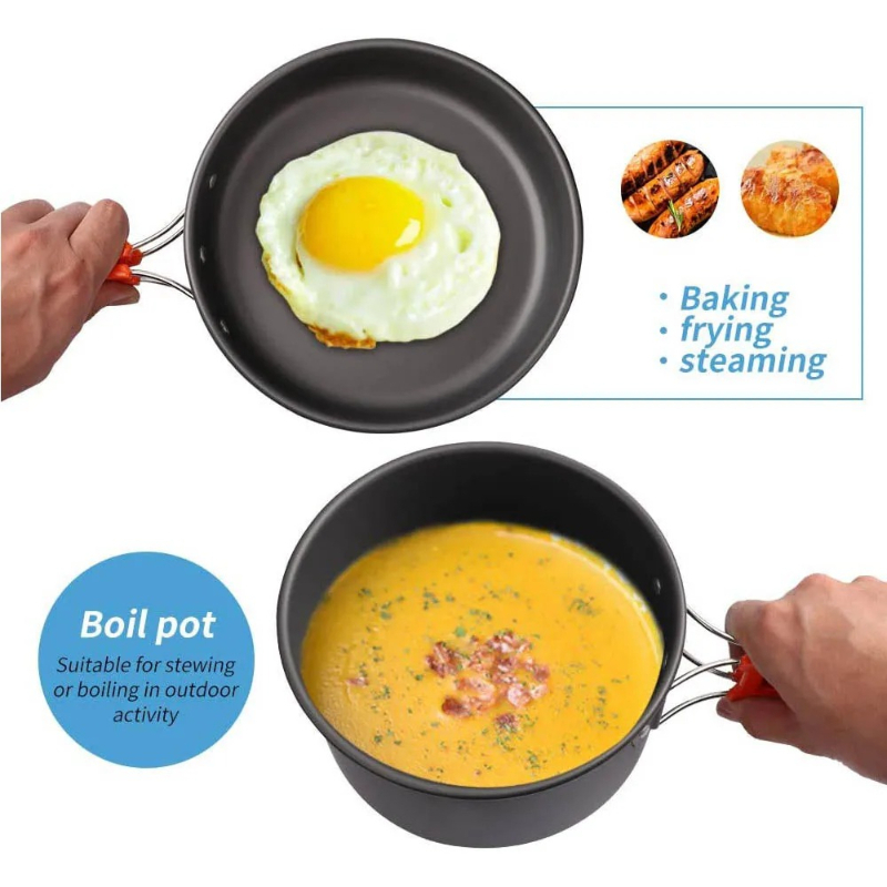 Camping Cooking Set, Outdoor K - Camping Cooking Gear Set reseña y precio