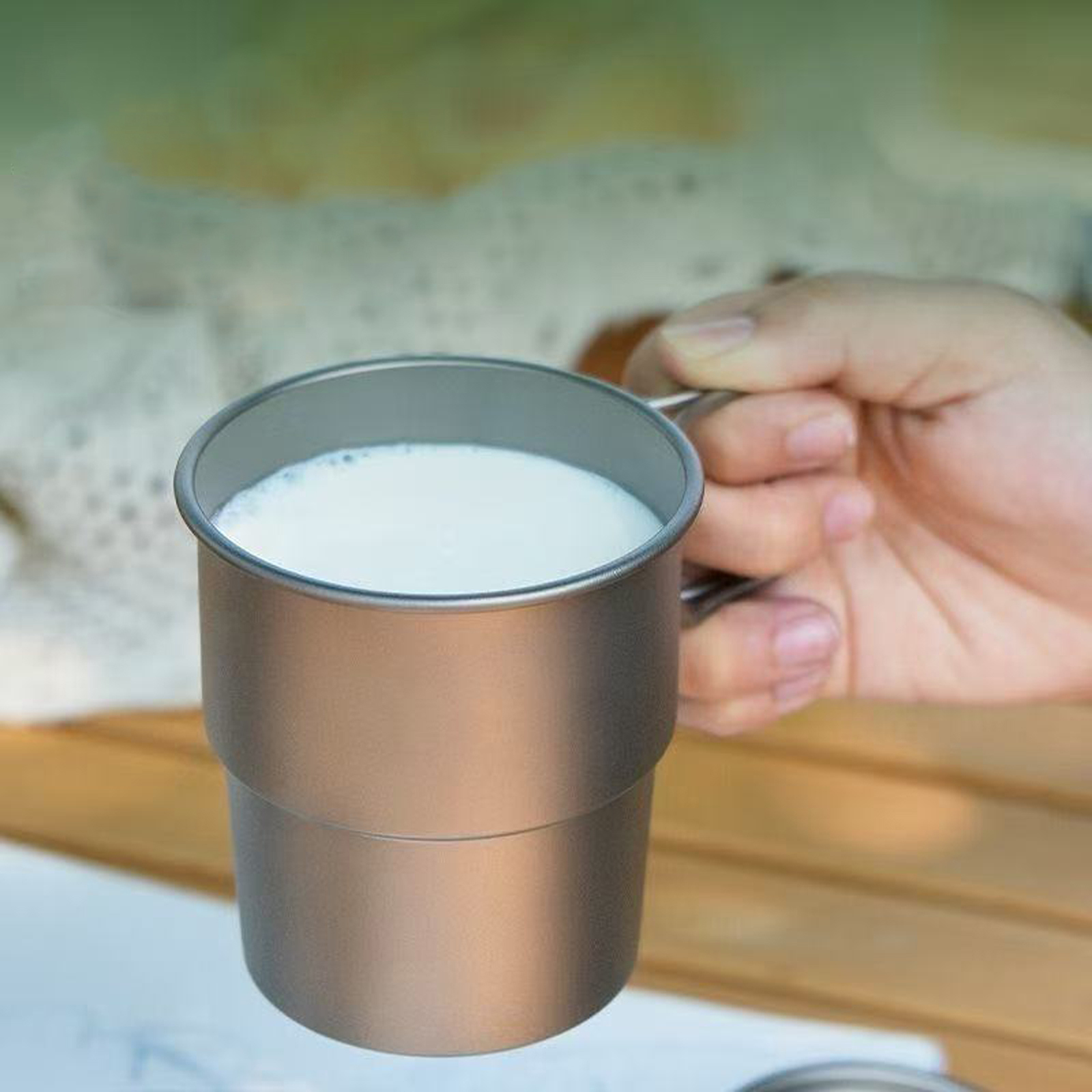 Titanium Coffee Mug Lightweigh - Camping Cooking Open Fire reseña y precio