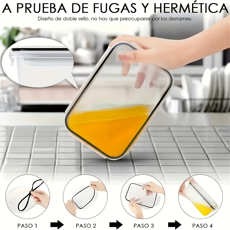 8Pcs Set Includes 4 Containers - Camping Cooking Organizer reseña y precio