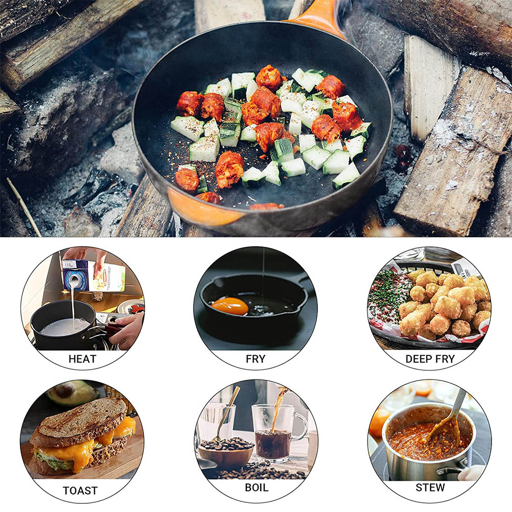 Outdoor cooking 3-4 person pic - Camping Cooking Pots And Pans Set reseña y precio