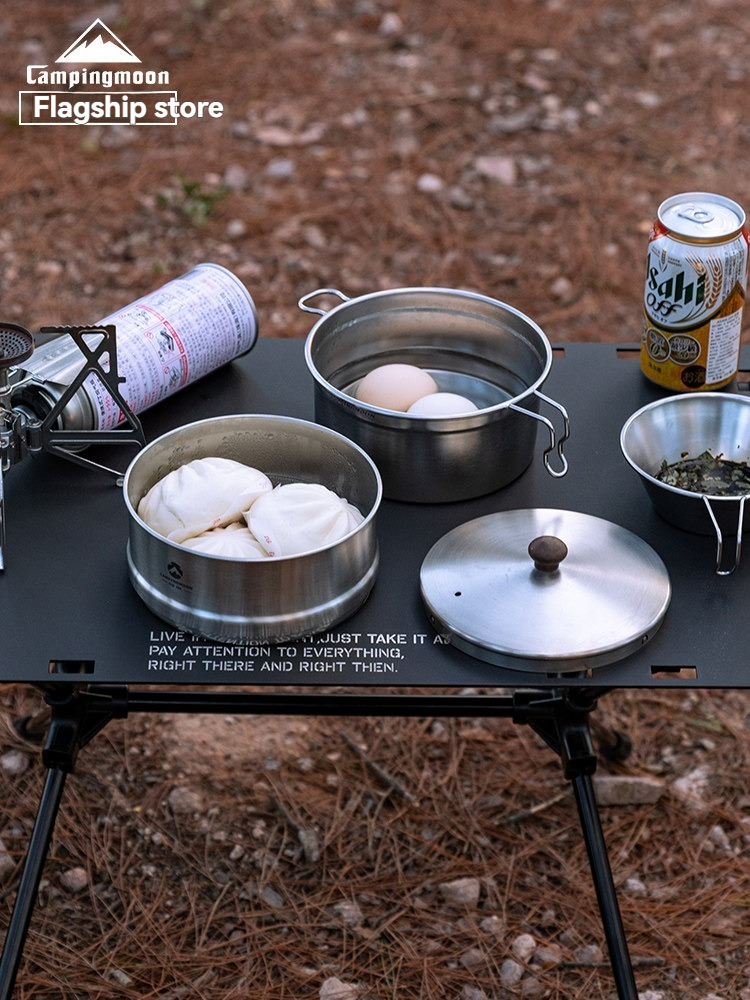 Hiking lightweight pot set for - Camping Cooking Snow reseña y precio