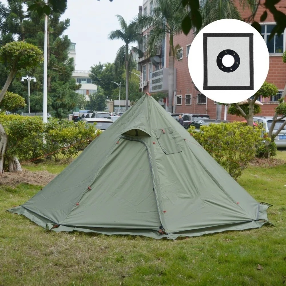 New Pyramid Tent With Snow Ski - Camping Cooking Snow reseña y precio