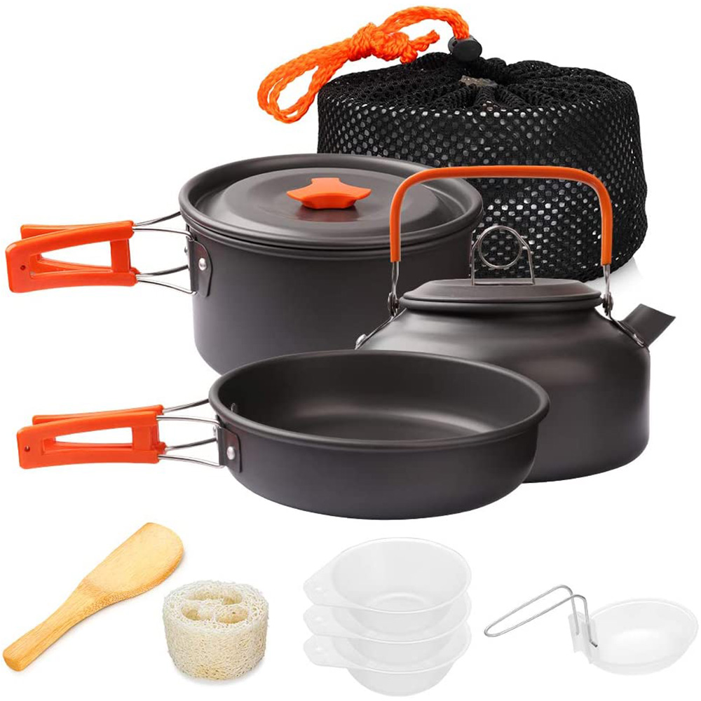 1pcs/1set Camping Cookware Kit - Camping Cooking Gear Set reseña y precio