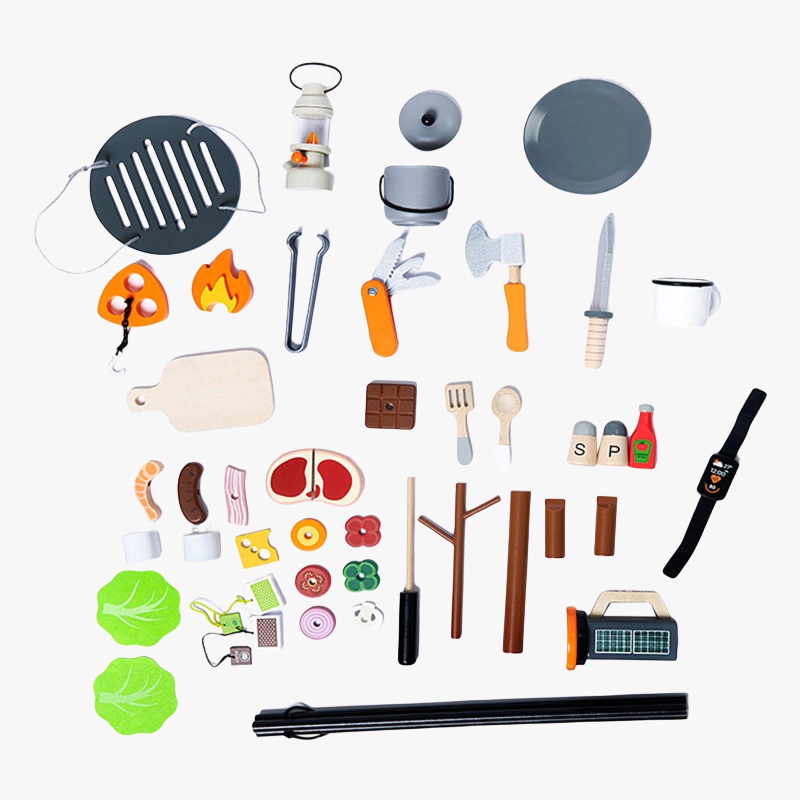 Simulation Camping Toys Set Ea - Camping Cooking With Kids reseña y precio