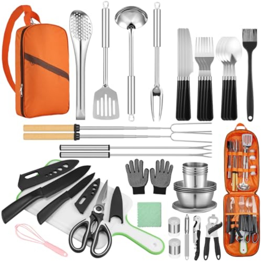 Camping Cooking Set - Camping  - Camping Cooking Gear Set reseña y precio