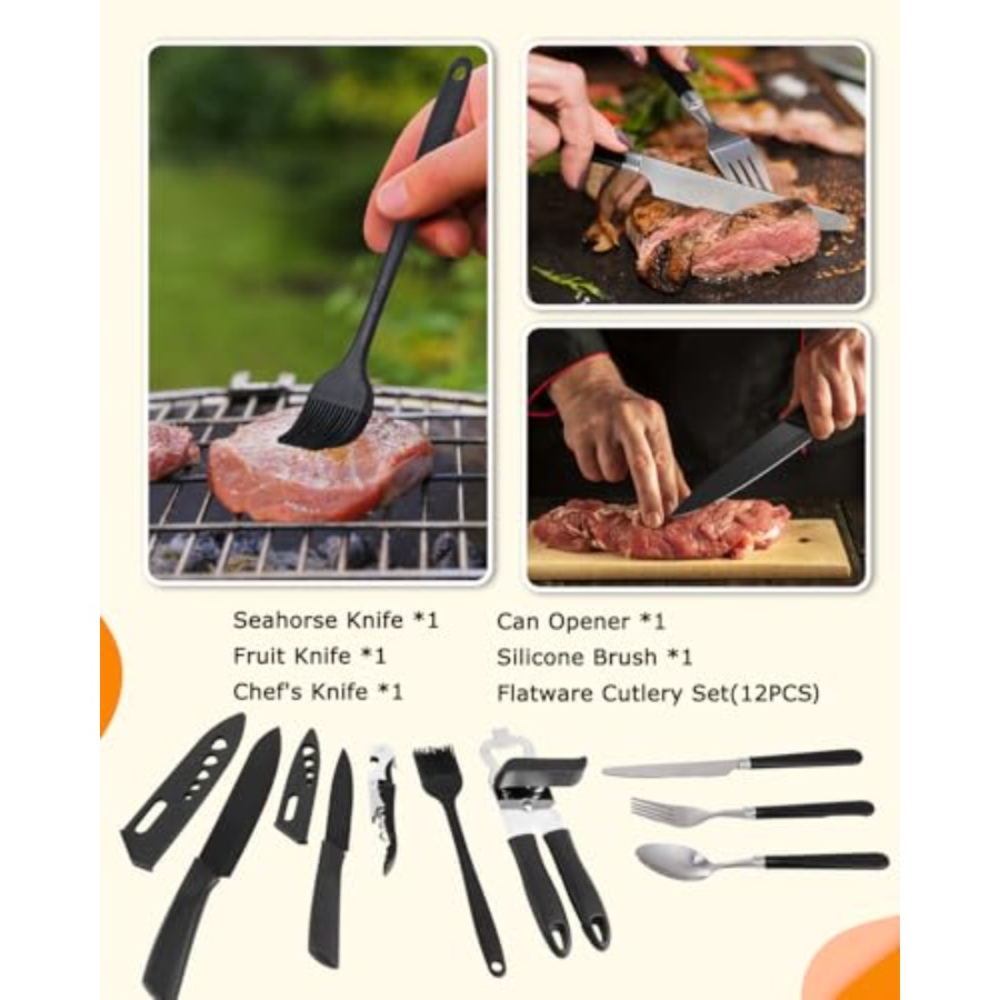 Camping Cooking Set - Camping  - Camping Cooking Gear Set reseña y precio