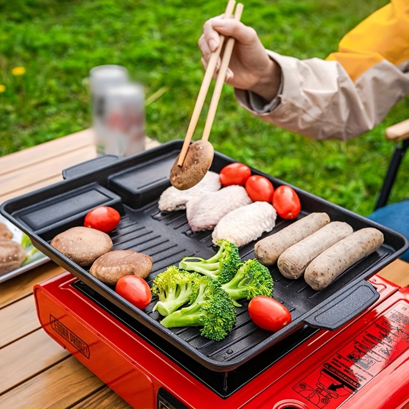 1 Piece Outdoor Square Nonstic - Camping Cooking Plate reseña y precio