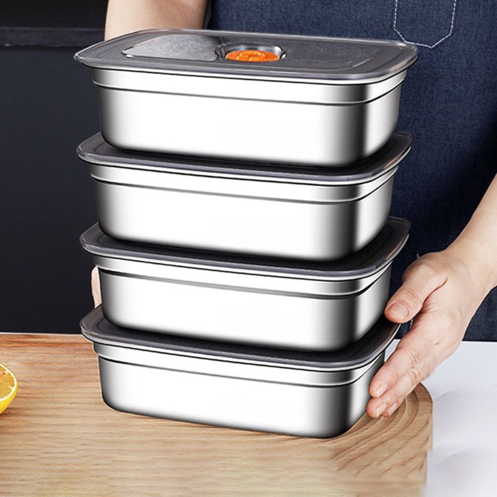 Stainless Steel Lunch Box Bent - Camping Cooking Organizer reseña y precio