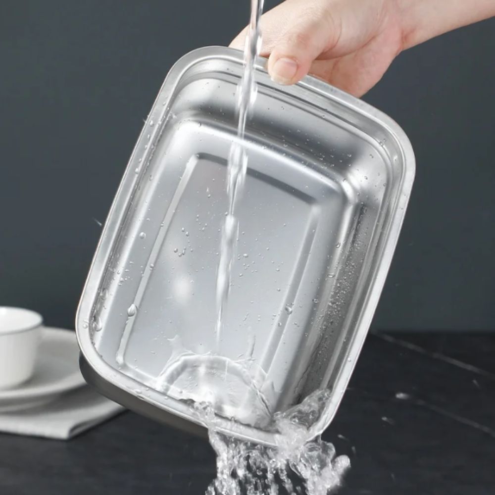 Stainless Steel Lunch Box Bent - Camping Cooking Organizer reseña y precio