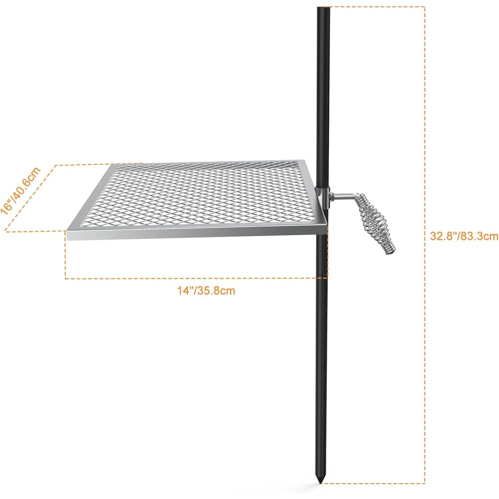 Adjustable Open Fire Grill Gra - Camping Cooking Open Fire reseña y precio