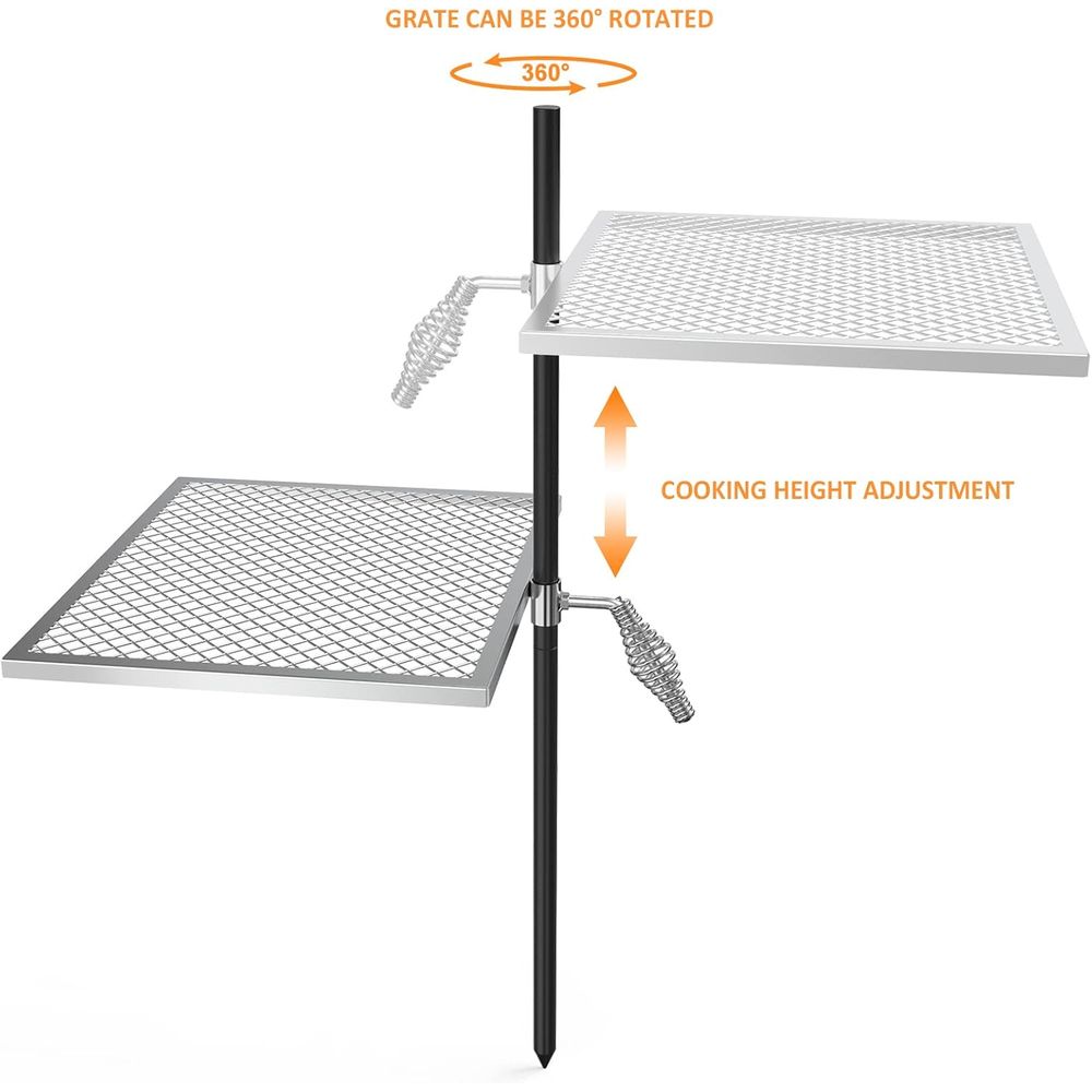 Adjustable Open Fire Grill Gra - Camping Cooking Open Fire reseña y precio