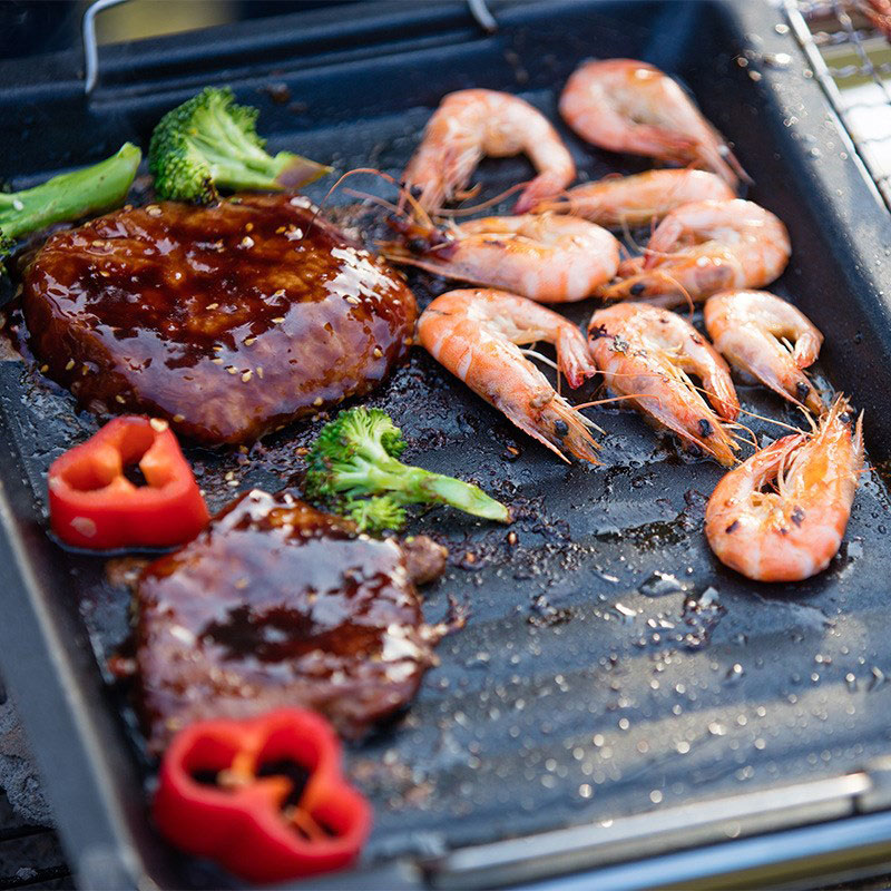 Outdoors Thick Square Grill Pa - Camping Cooking Plate reseña y precio