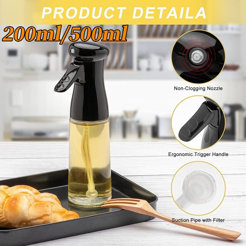 200/500ml Oil Spray Bottle Hom - Camping Cooking Oil Bottle reseña y precio