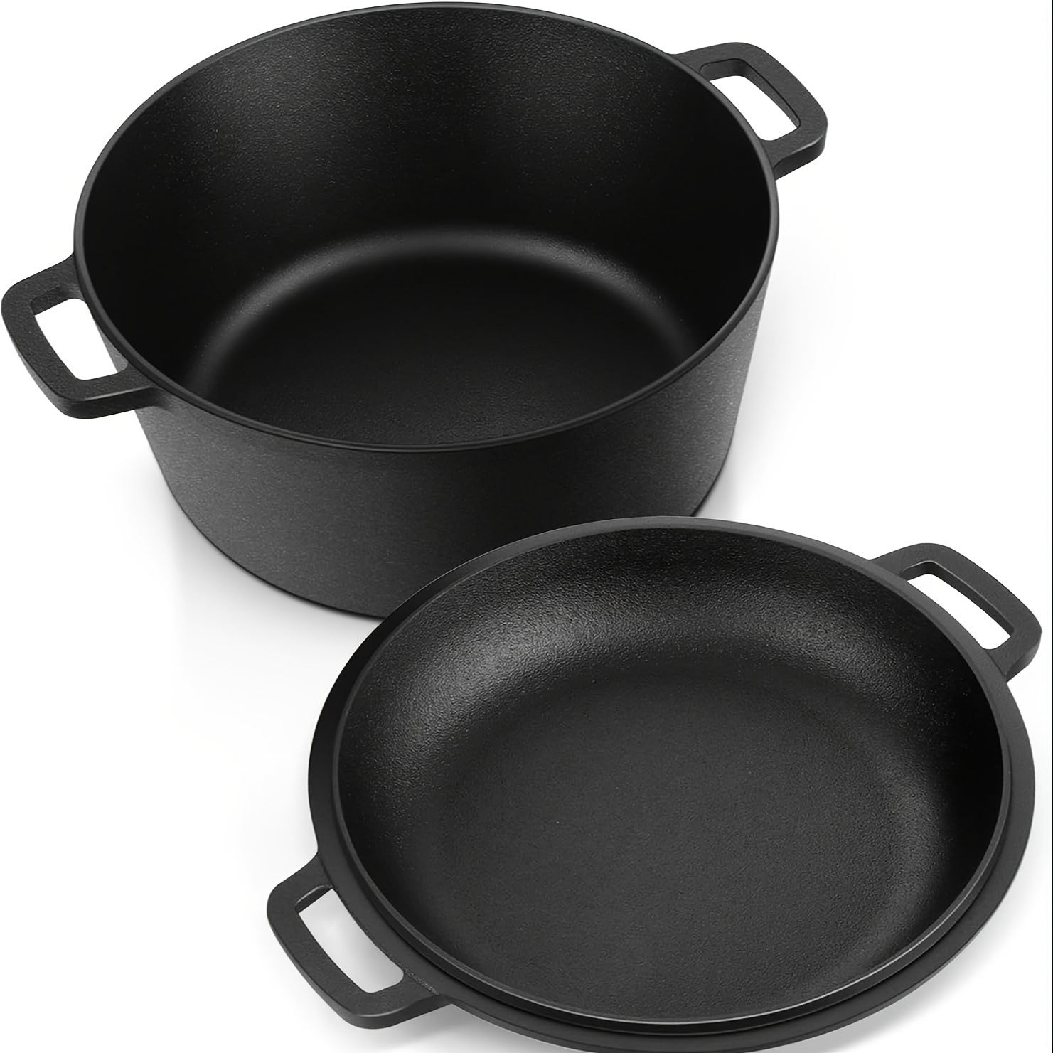 Black 5 QT Cast Iron Dutch Ove - Camping Cooking Dutch Oven reseña y precio