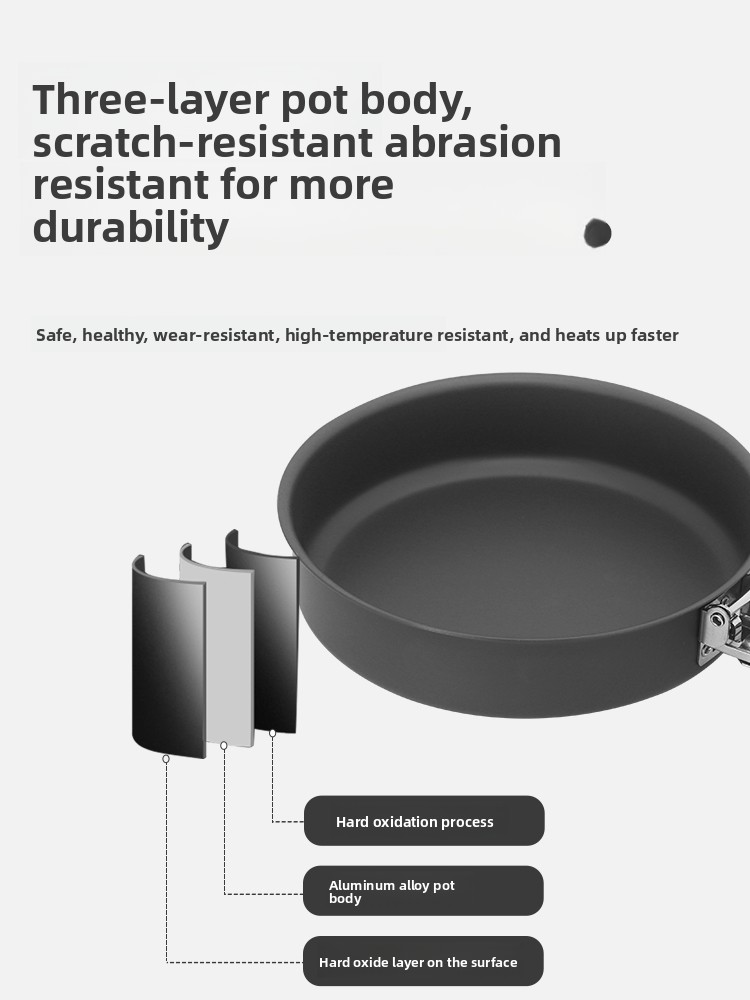 Bulin C15 Outdoor Small Frying - Camping Cooking Pots And Pans Set reseña y precio