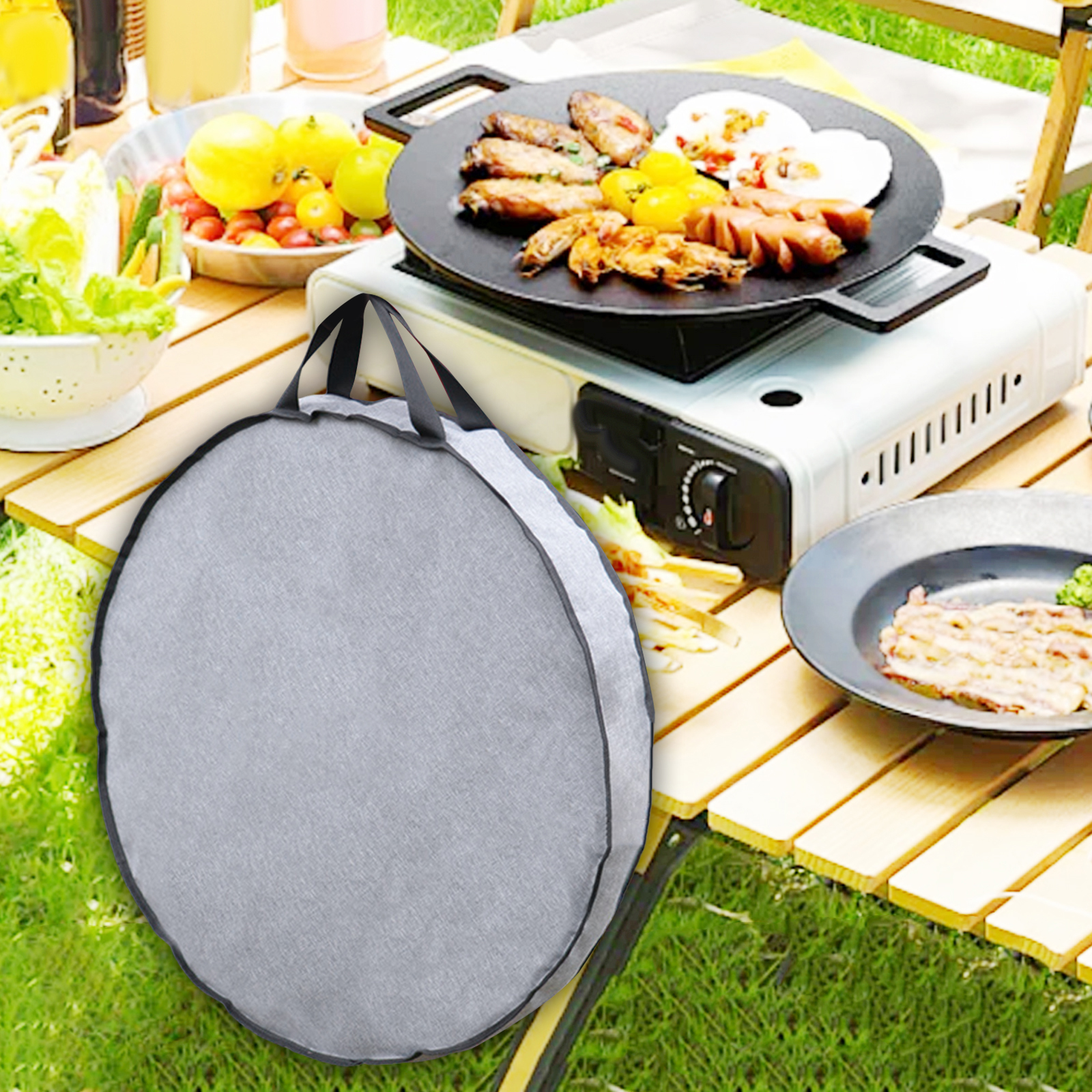 Camping Skillet Bag Portable C - Camping Cooking Plate reseña y precio