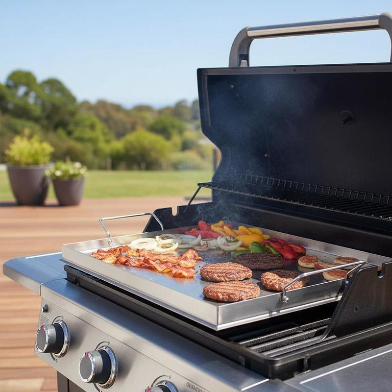 Flat Top Grill Plate 23x16 inc - Camping Cooking Griddle reseña y precio