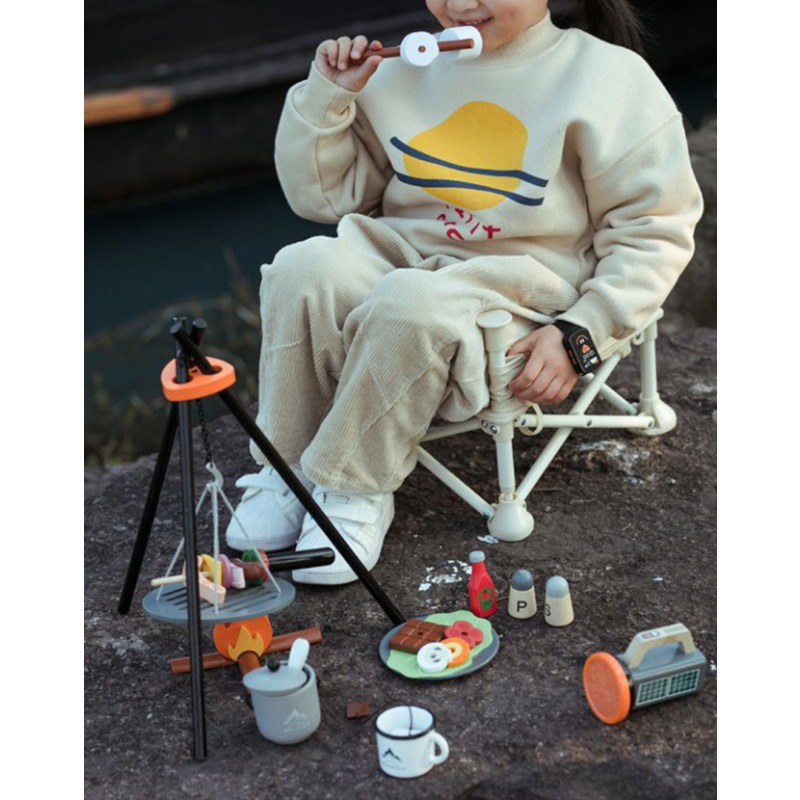Wooden Camping Pretend Play Se - Camping Cooking With Kids reseña y precio