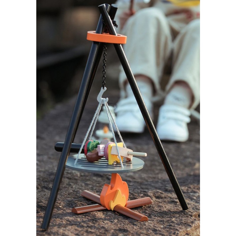 Wooden Camping Pretend Play Se - Camping Cooking With Kids reseña y precio