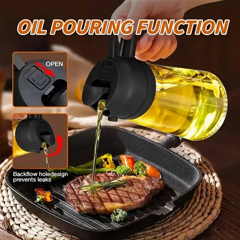 470ml Kitchen Oil Spray Bottle - Camping Cooking Oil Bottle reseña y precio