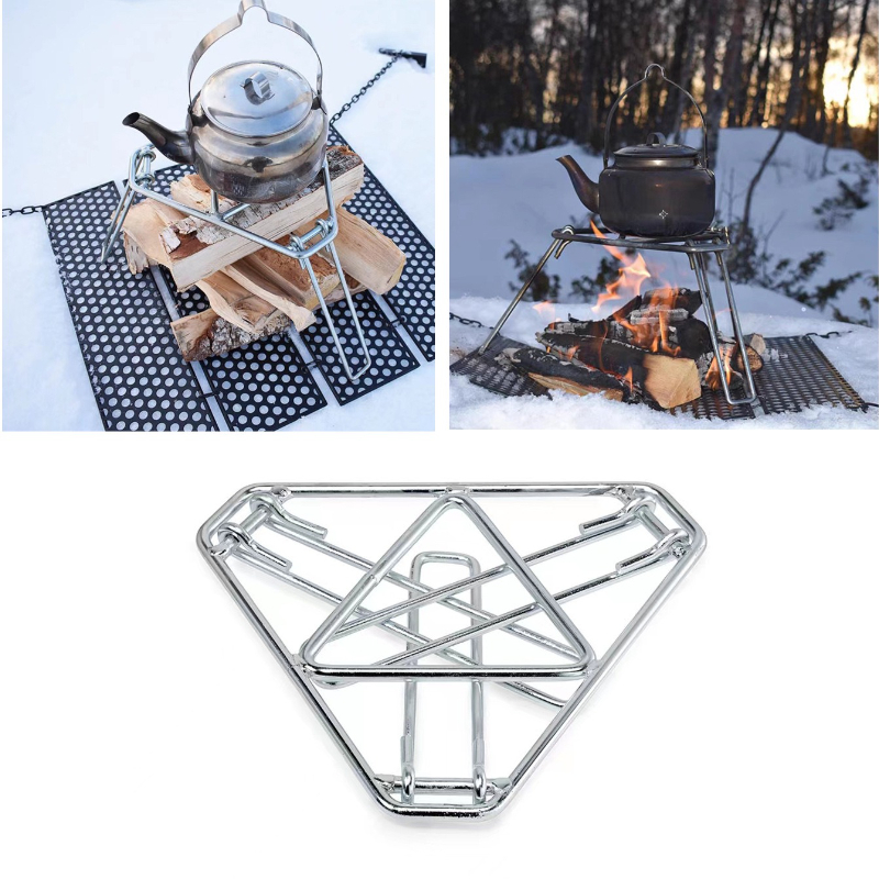 Foldable Campfire Stand Collap - Camping Cooking Open Fire reseña y precio