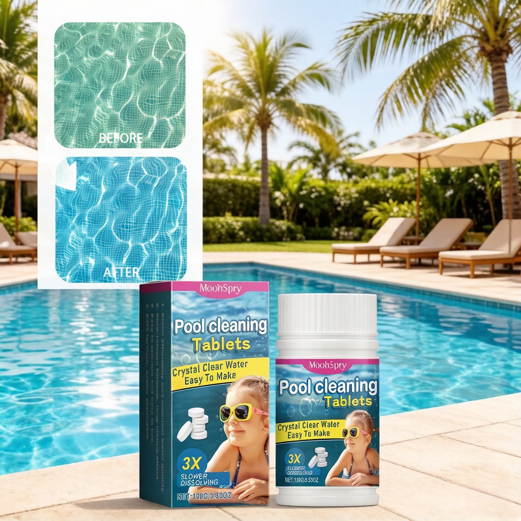Home Pool Cleaning Slow-Releas - Water Purification Tablet reseña y precio