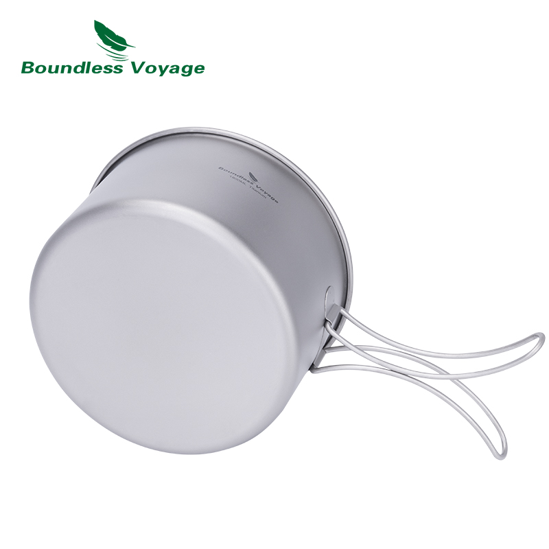 Boundless Voyage Titanium Pot  - Camping Cooking Set Large reseña y precio