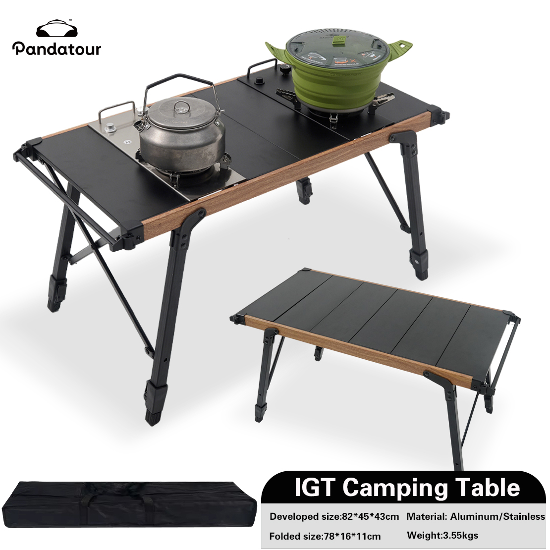 Pandatour IGT Camping Table Fo - Camping Cooking Set Large reseña y precio