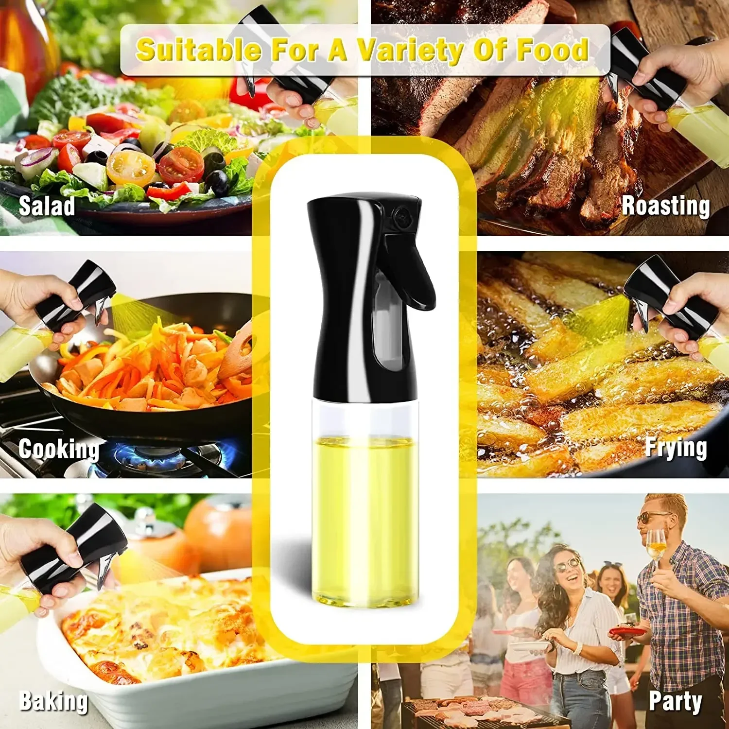 500ml Plastic Oil Spray Bottle - Camping Cooking Oil Bottle reseña y precio