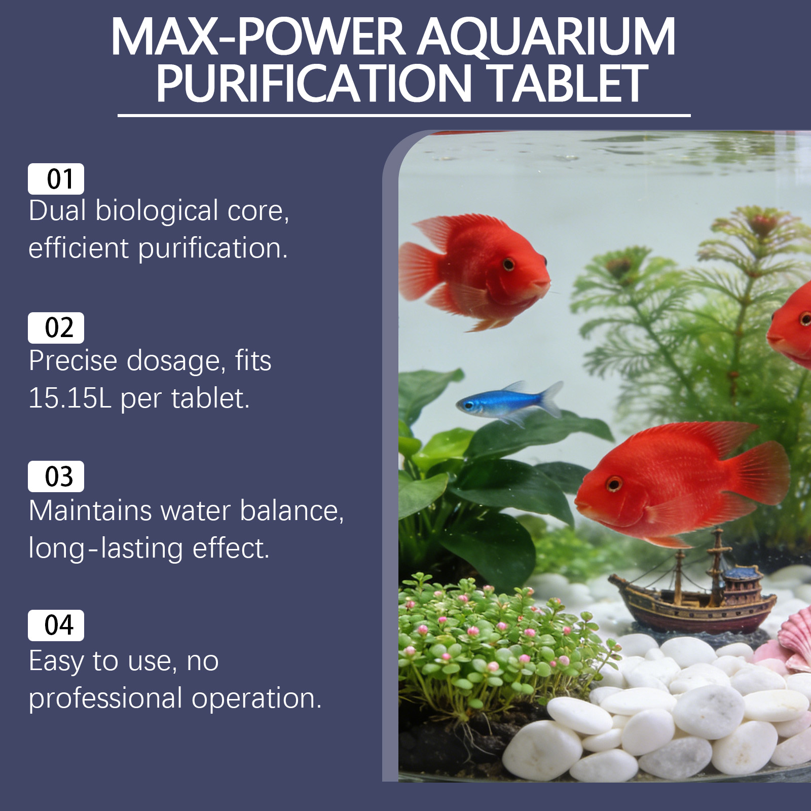 Aquarium Purification Tablets  - Water Purification Tablet reseña y precio