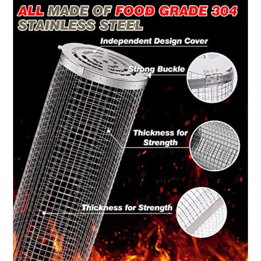 Outdoor Grilling Baskets Grill - Camping Outdoor Cooking Set reseña y precio