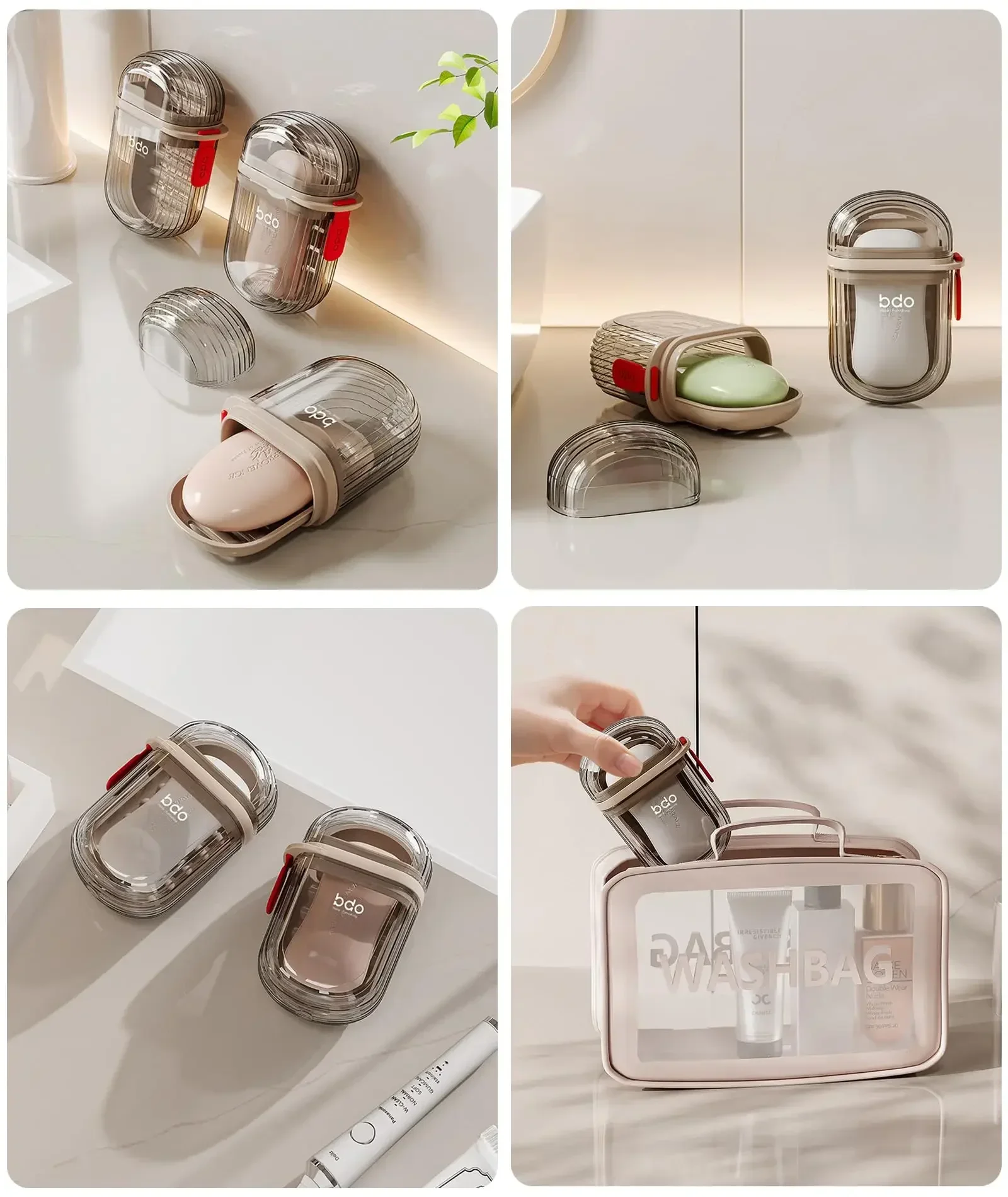 1-20PCS Leakproof Soap Case Po - Camping Cooking Tray reseña y precio
