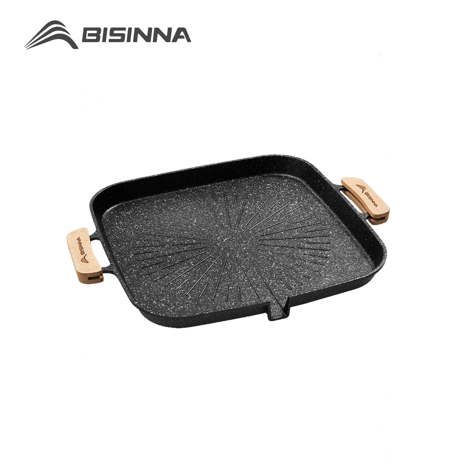 BISINNA Square BBQ Grill Pan N - Camping Cooking Plate reseña y precio