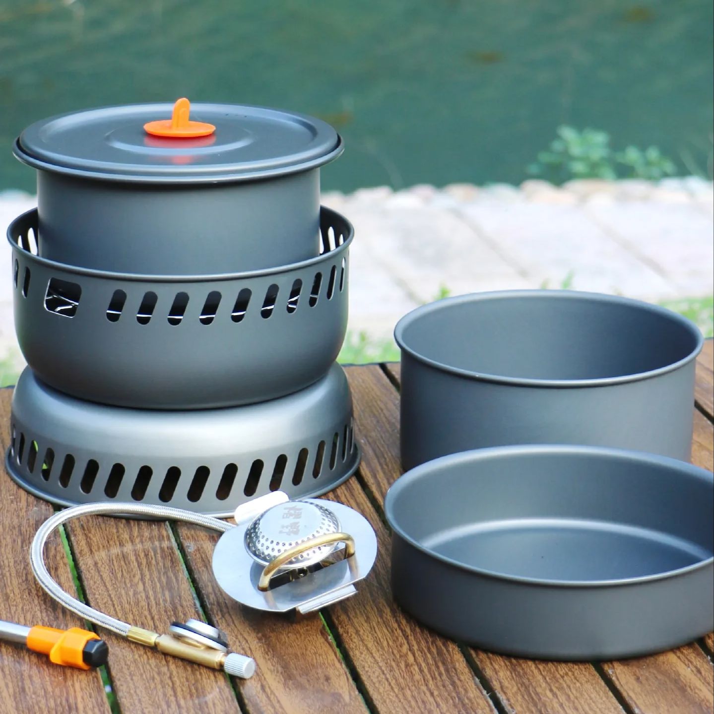 Camping Alloy Cooking Pot Fry  - Camping Cooking Pots And Pans Set reseña y precio