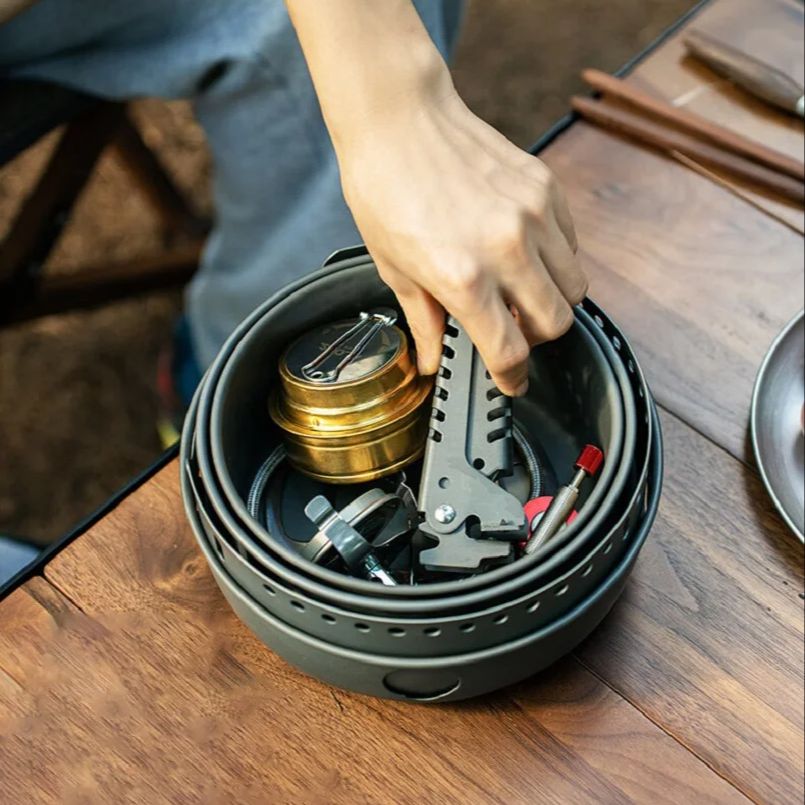 Camping Alloy Cooking Pot Fry  - Camping Cooking Pots And Pans Set reseña y precio