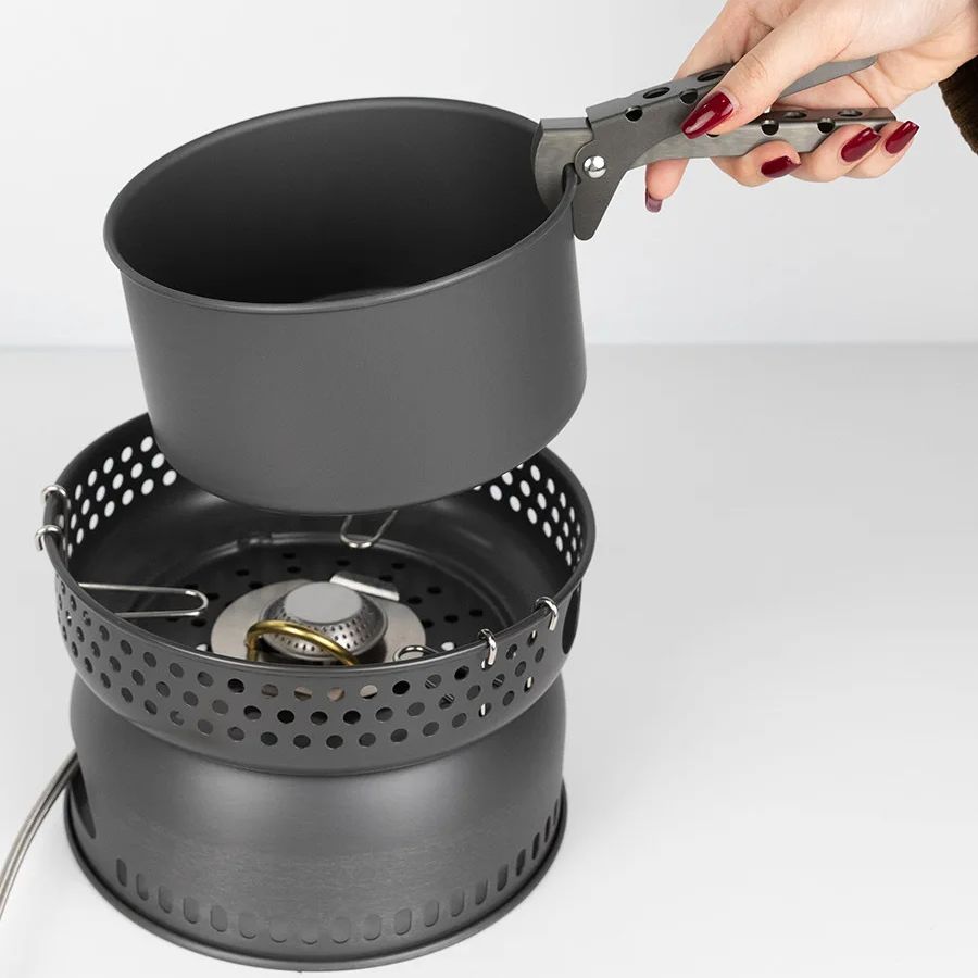 Camping Alloy Cooking Pot Fry  - Camping Cooking Pots And Pans Set reseña y precio