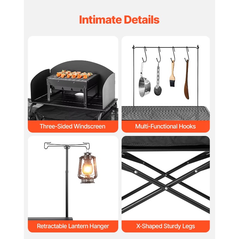 【Hot】VEVOR Camping Kitchen Tab - Camping Cooking Cupboard reseña y precio
