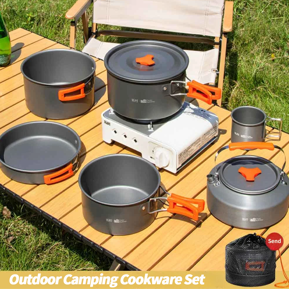 Camping Cookware Set Outdoor C - Camping Cooking Gear Set reseña y precio