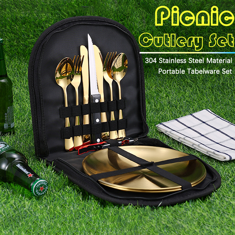 10Pcs Camping Tableware Set 30 - Camping Cooking Tray reseña y precio