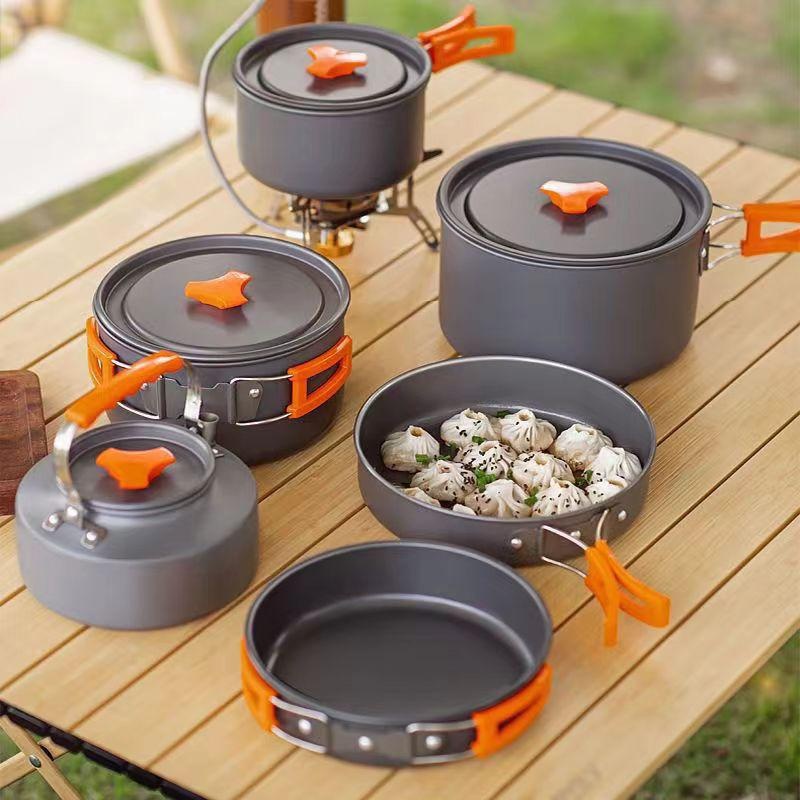 Portable Aluminum Camping Cook - Camping Cooking Set Large reseña y precio