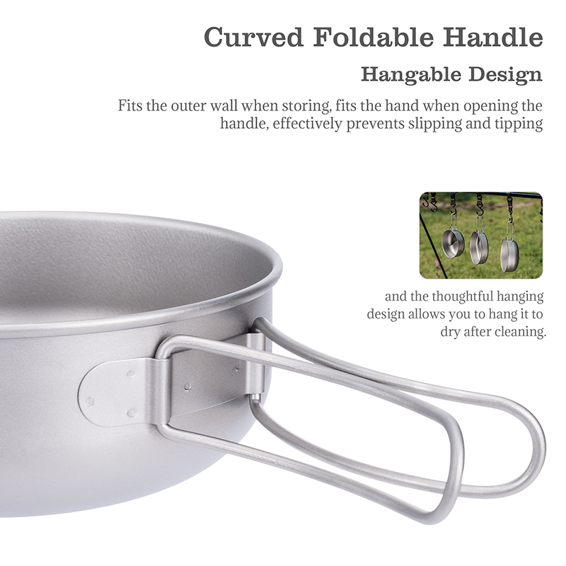 Boundless Voyage Titanium Camp - Camping Cooking Pots And Pans Set reseña y precio