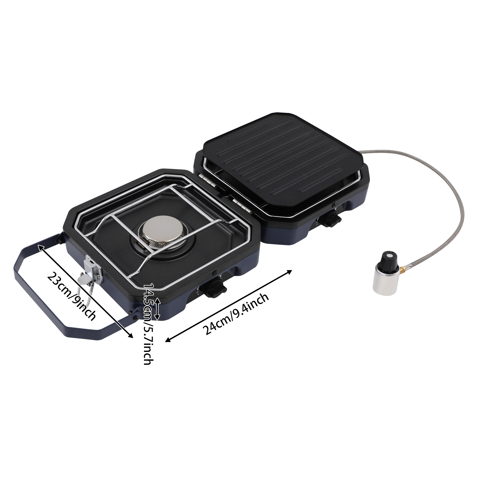 Portable Dual Burner Camp Stov - Camping Cooking Cupboard reseña y precio