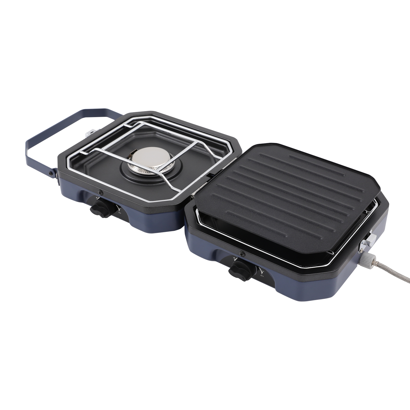 Portable Dual Burner Camp Stov - Camping Cooking Cupboard reseña y precio