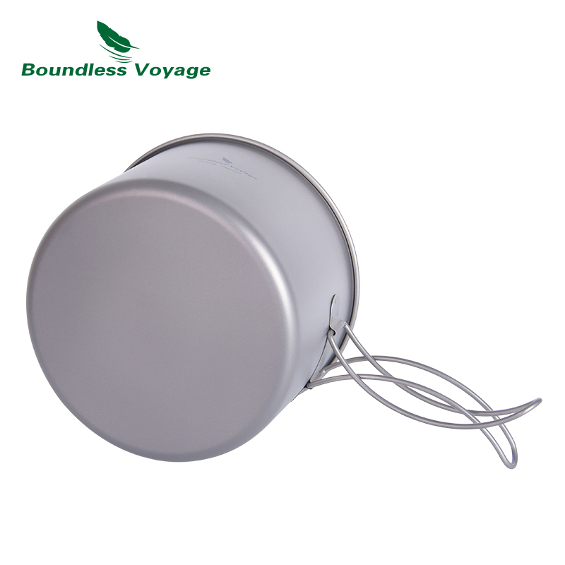Boundless Voyage Titanium Pot  - Camping Cooking Set Large reseña y precio