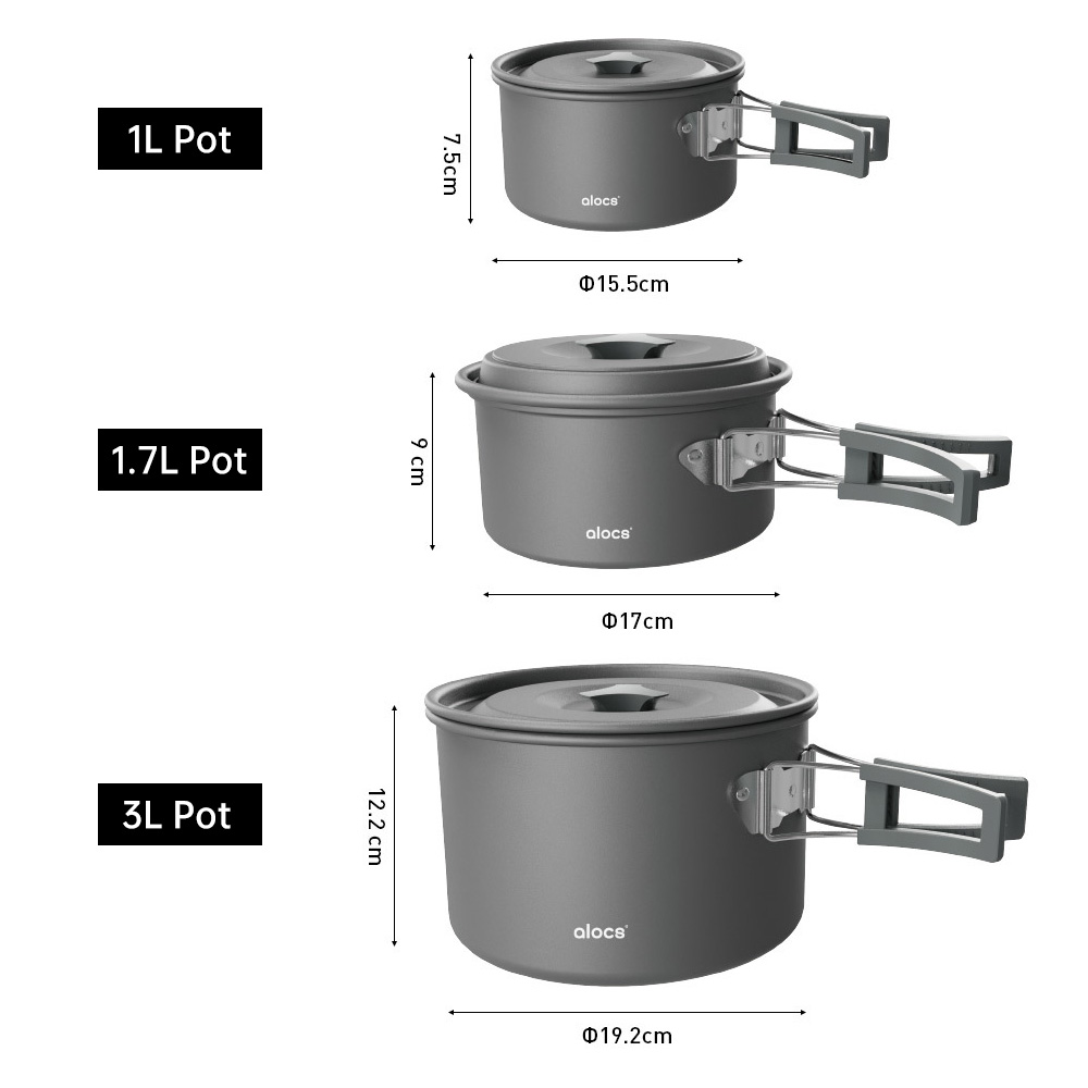Camping Cooking Pot Aluminum A - Camping Cooking Tray reseña y precio