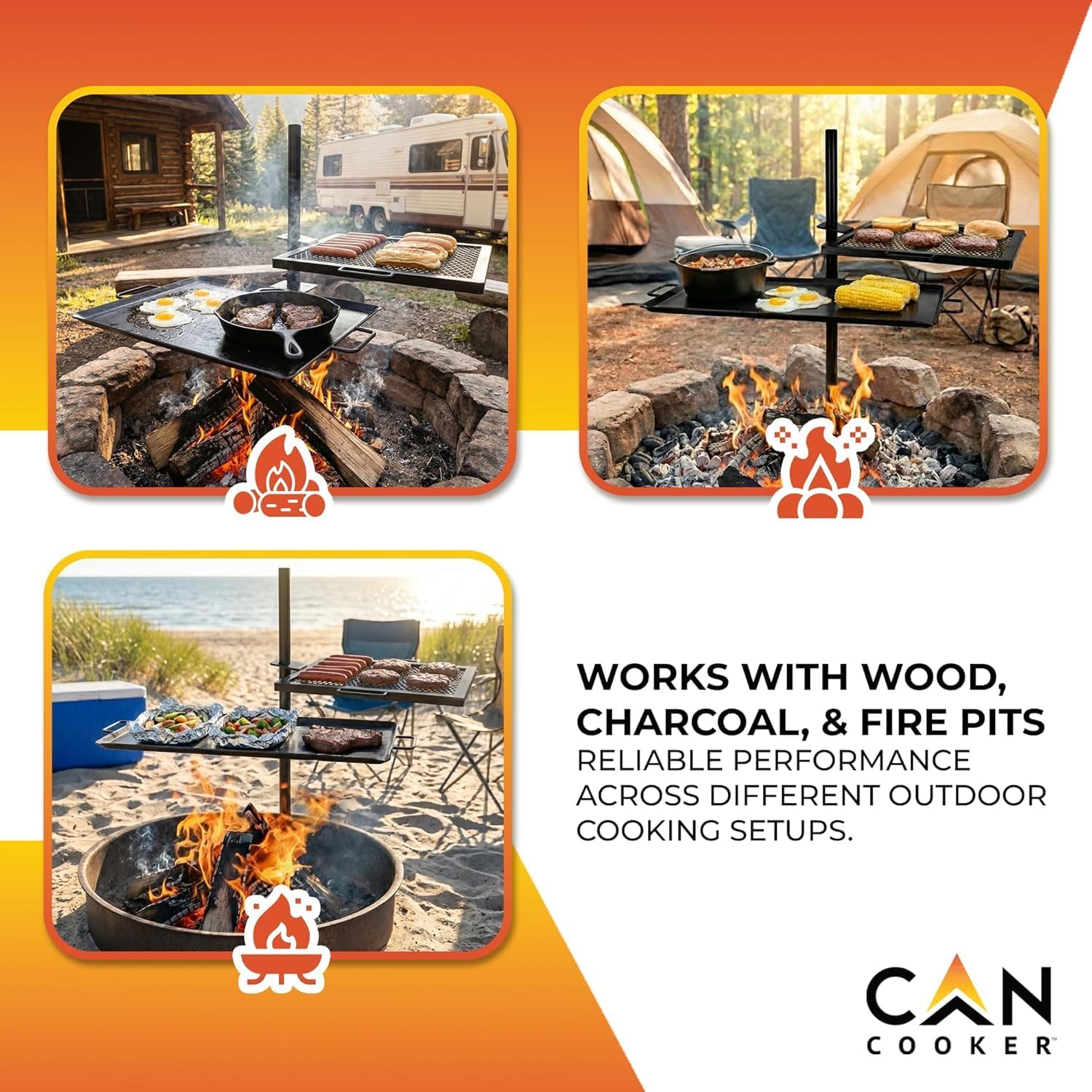Open Fire Cooking Griddle – Po - Camping Cooking Open Fire reseña y precio