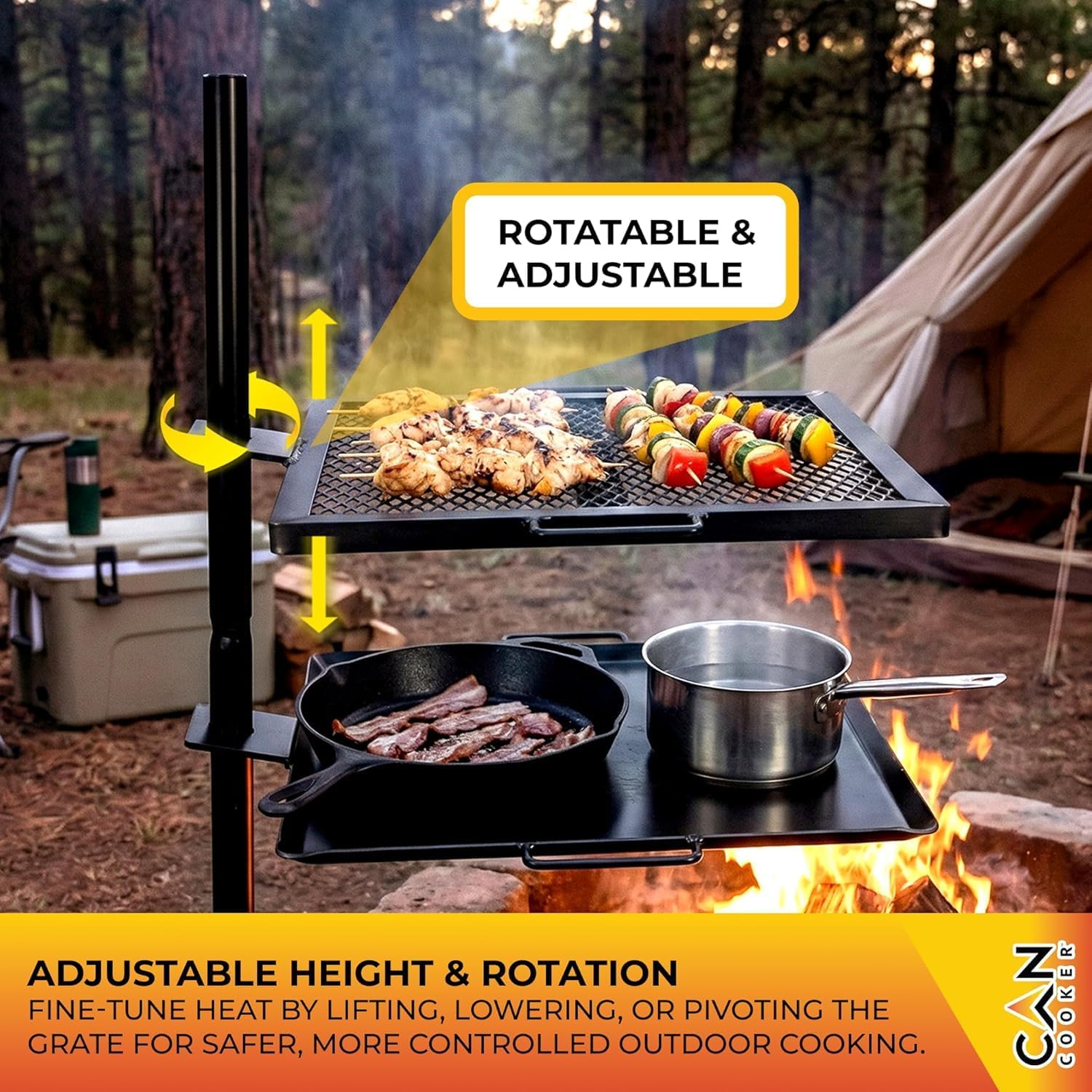Open Fire Cooking Griddle – Po - Camping Cooking Open Fire reseña y precio