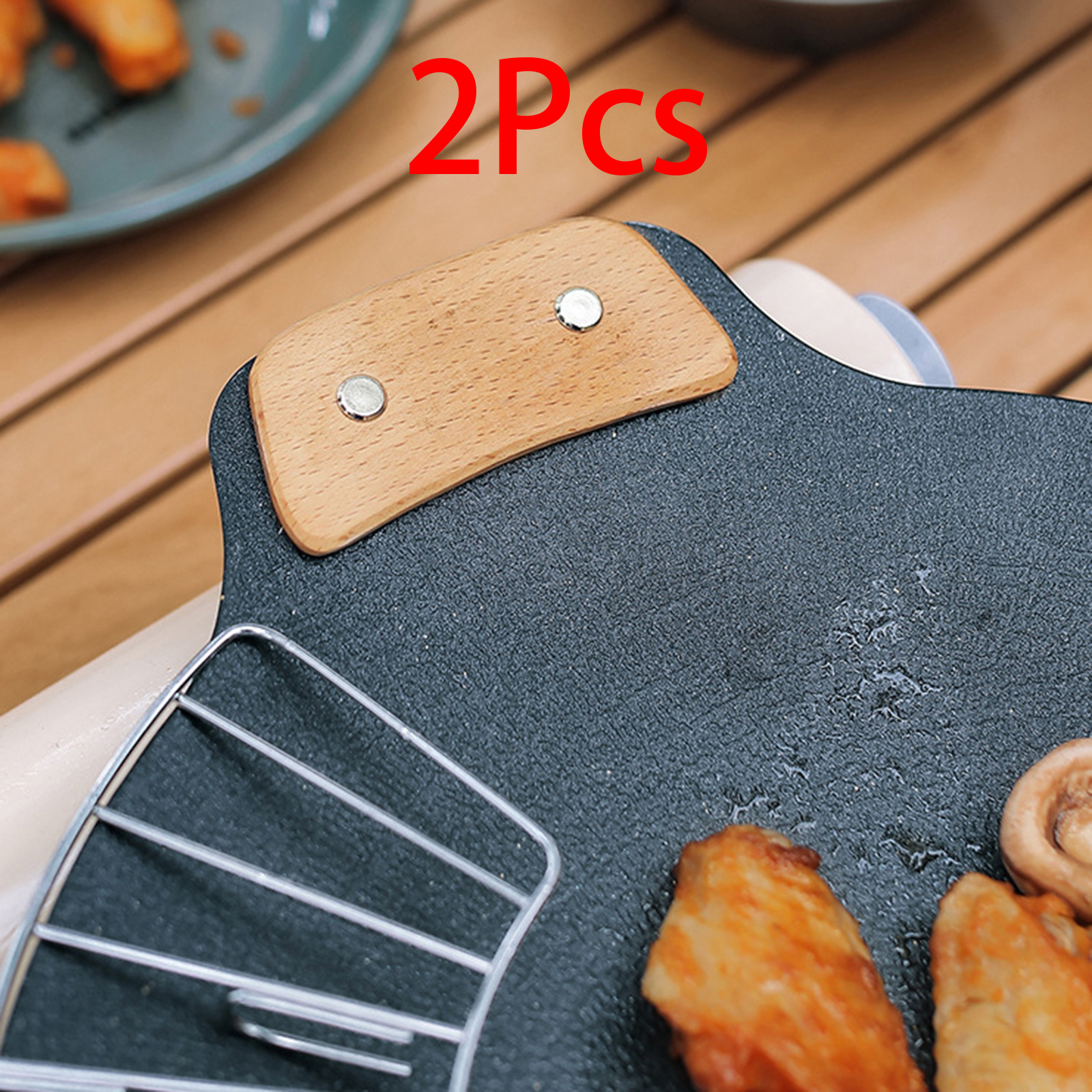 Solid Wood Barbecue Pan Heat R - Camping Cooking Cupboard reseña y precio