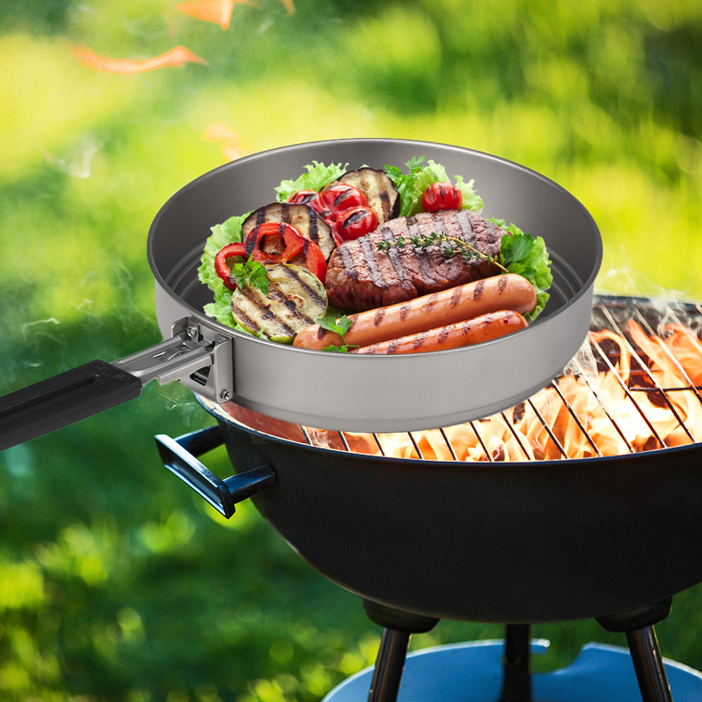 Camping Pots and Pans Portable - Camping Cooking Open Fire reseña y precio