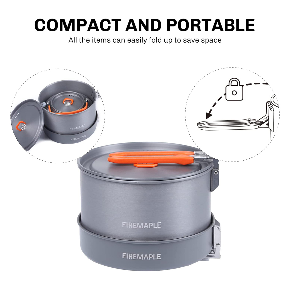 Fire Maple Camping Cookware Ut - Camping Cooking Gear Set reseña y precio